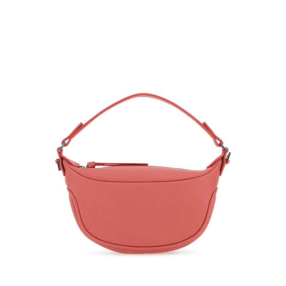 By Far Women Salmon Leather Mini Ami Handbag